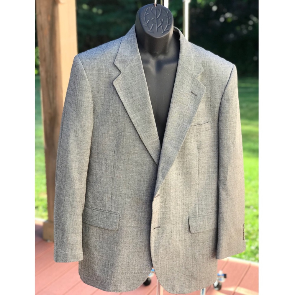 Stanley Blacker Checkered Blazer - image 1